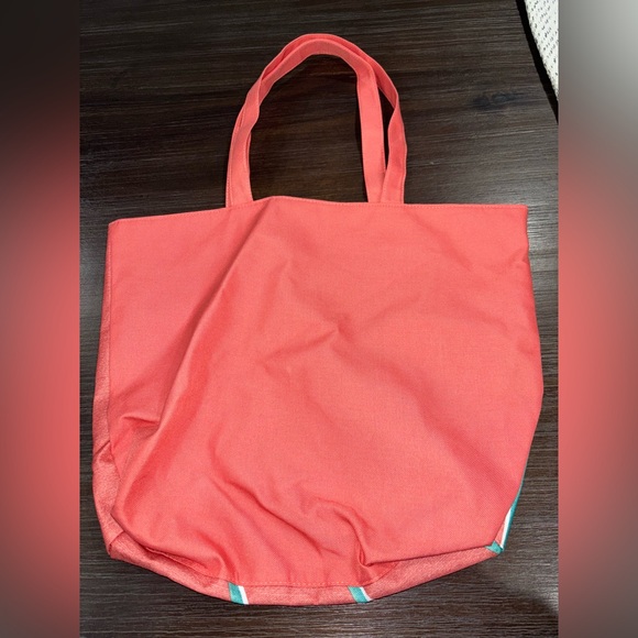 LANCOME Women’s Tote Bag with decorative exterior and blue interior - Picture 2 of 3